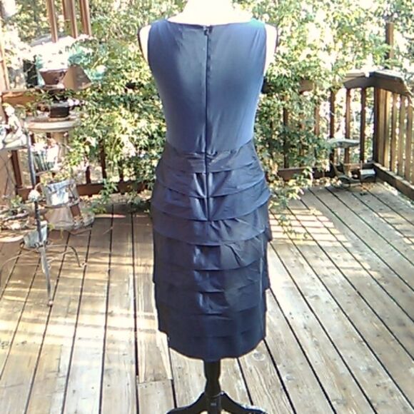 Adrianna Papell Layered Evening Dress - Picture 5 of 12